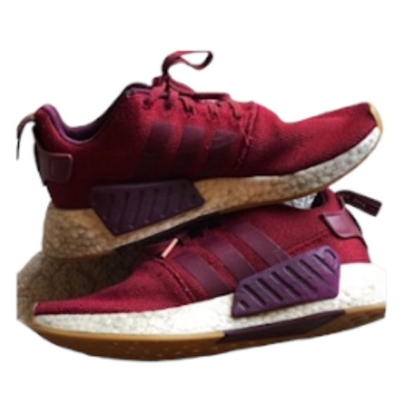 ⚡️ Adidas Boost Burgundy Sneakers Athletic Shoes - Size 7.5 ⚡️ - Picture 4 of 8
